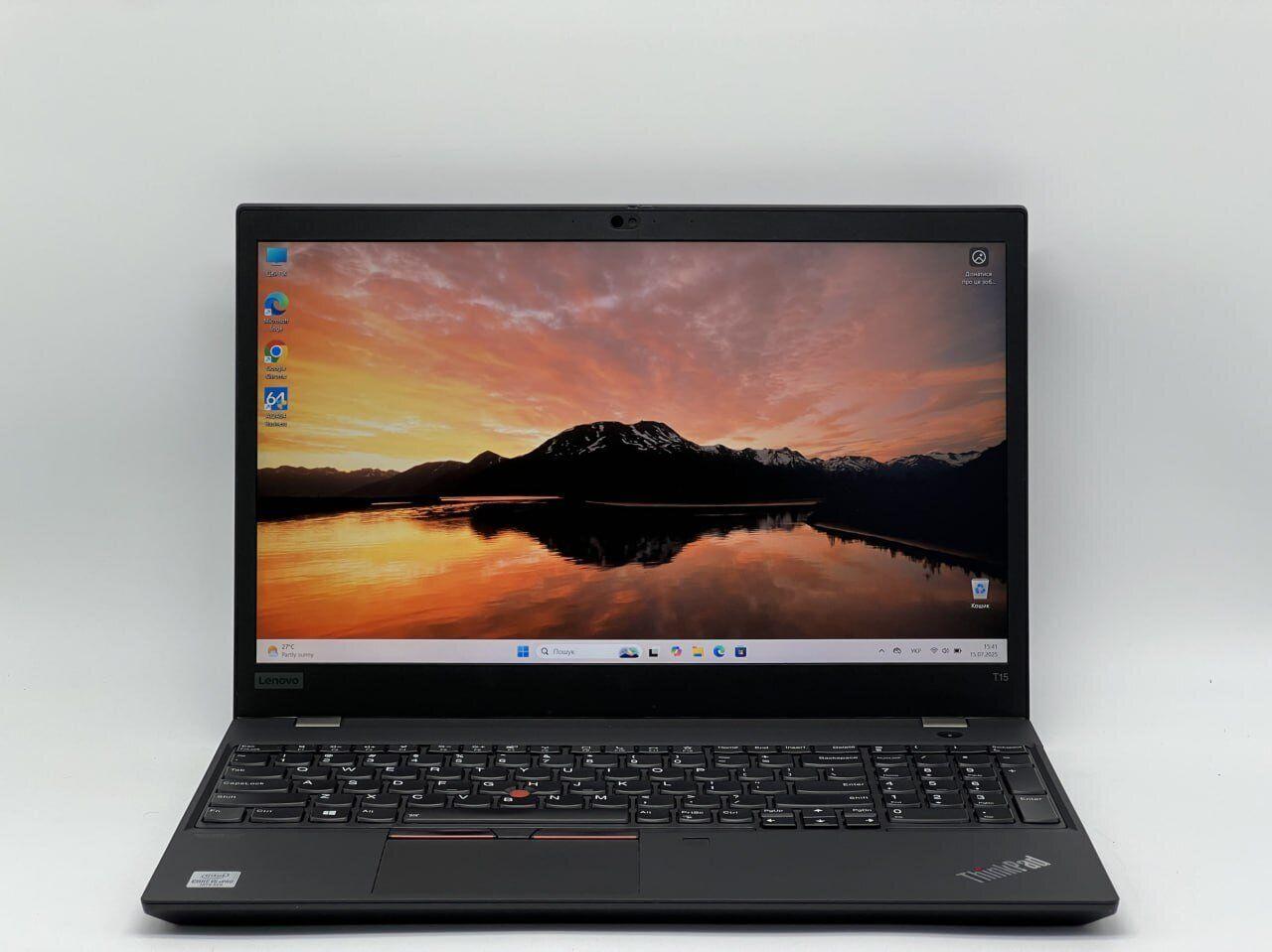 Б/в Ультрабук Lenovo ThinkPad T15 Gen 1 15.6" 1920x1080 Сенсорний| Core i5-10310U| 16 GB RAM| 480 GB SSD| UHD