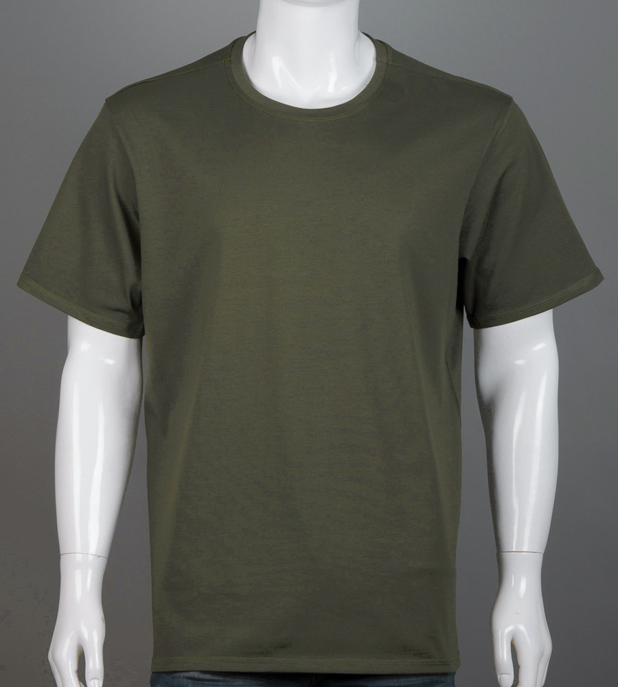 Футболка супер-батал Однотонна 2300сб (Уп.2шт 5XL,6XL), Хакі, фото 1