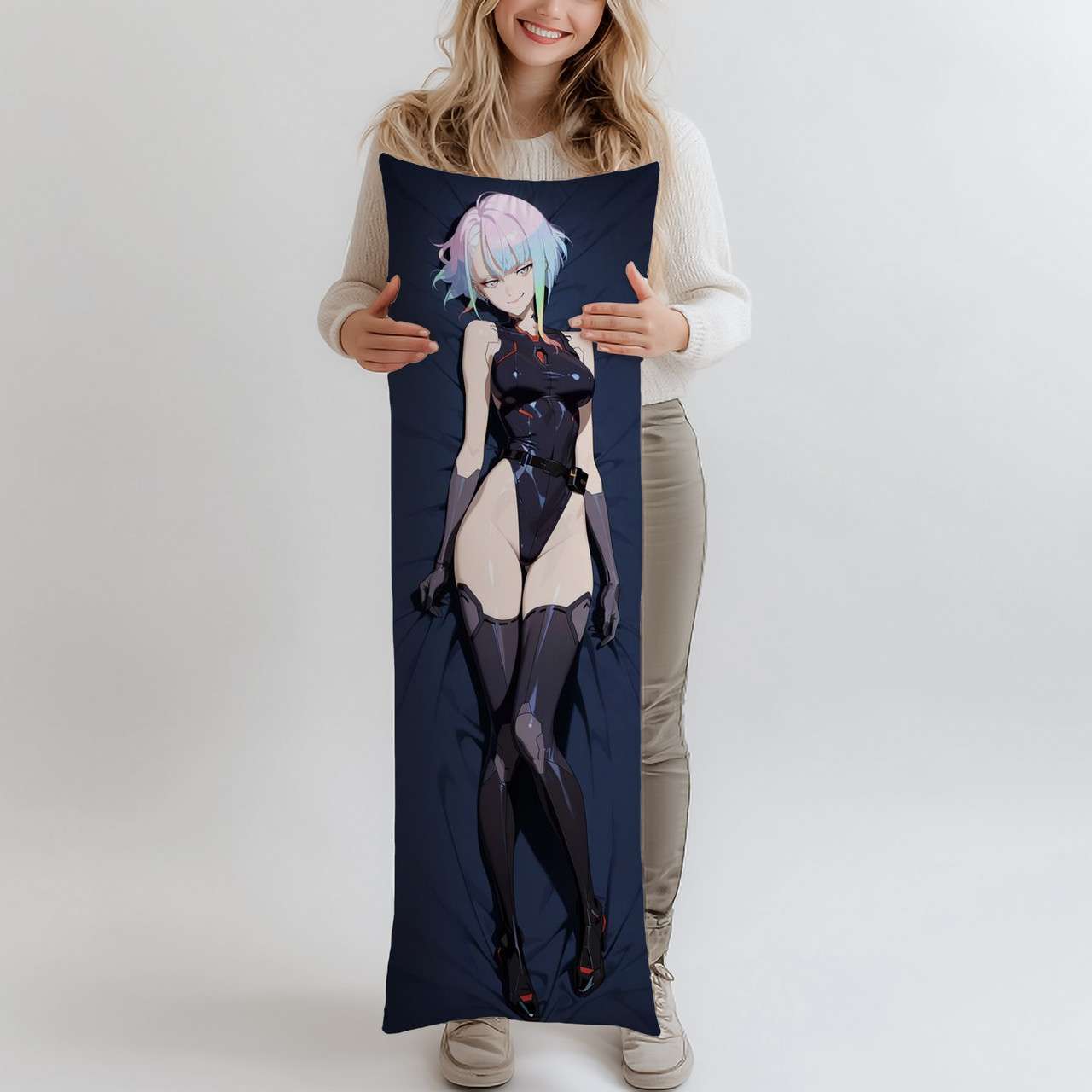 Дакімакура Люсі Cyberpunk, (подушка обіймашка) 120*40 см