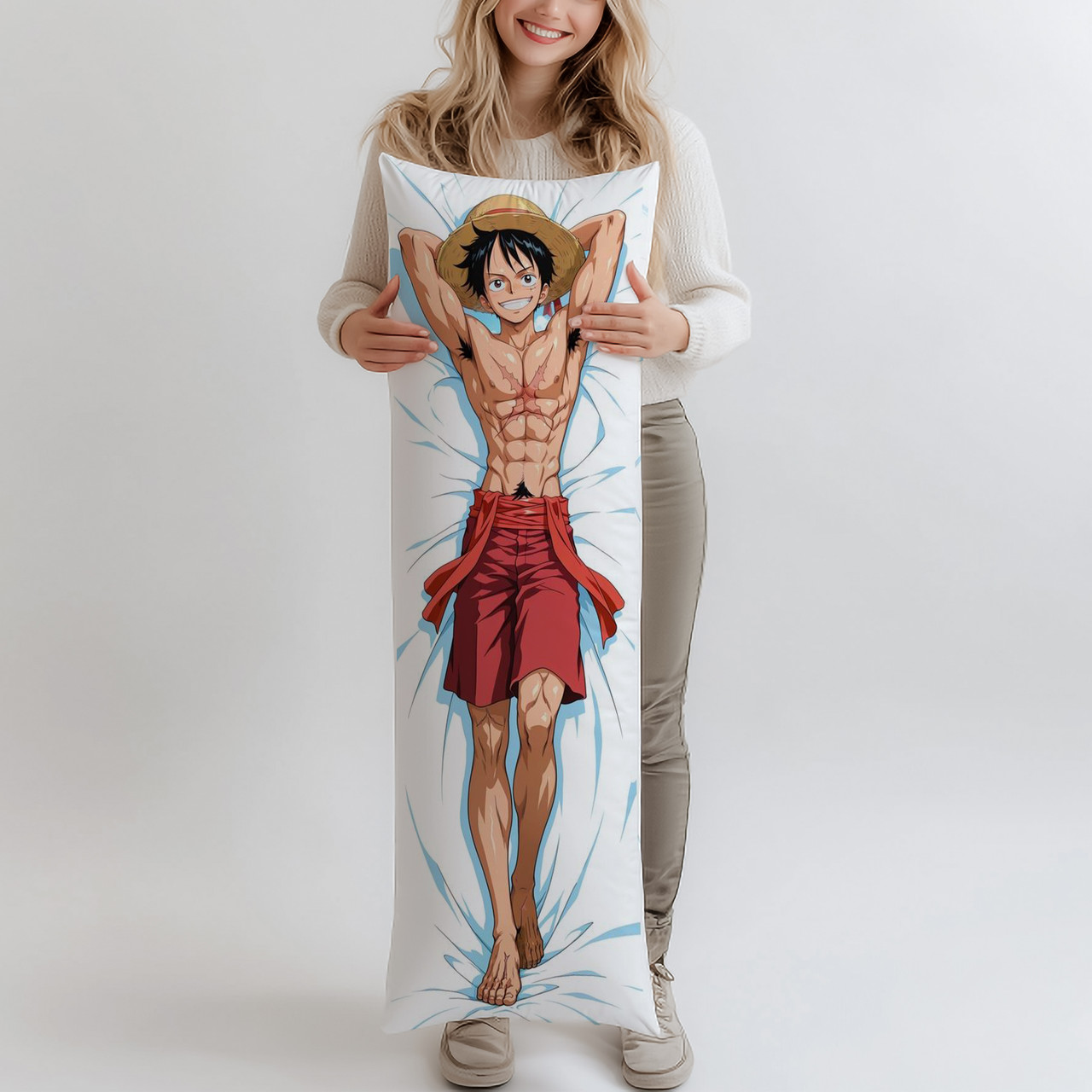 Дакімакура Монкі Д. Луффі One Piece, (подушка обіймашка) 120*40 см