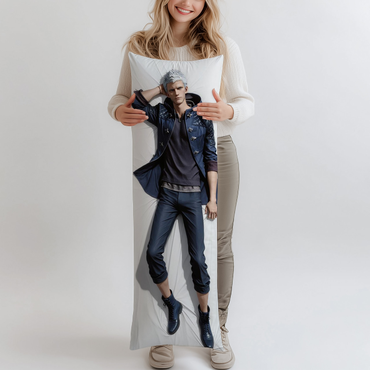 Дакімакура Неро Devil May Cry 5 DMC V, (подушка обіймашка) 120*40 см, фото 1