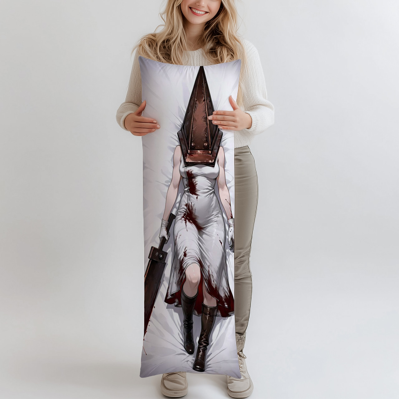 Дакімакура Пірамідоголова Pyramidhead Resident, (подушка обіймашка) 120*40 см