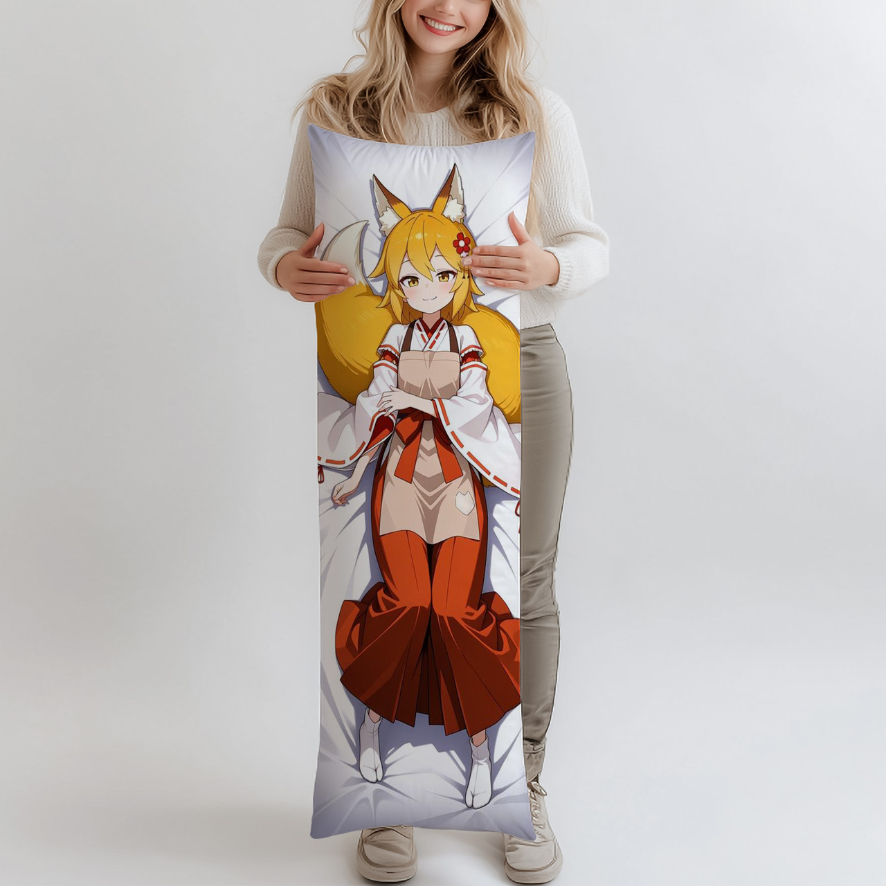 Дакімакура Сенко - Турботлива 800-річна дружина! 3, (подушка обіймашка) 120*40 см