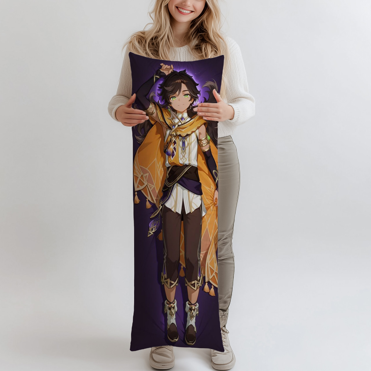 Дакімакура Сетос Genshin Impact, (подушка обіймашка) 120*40 см, фото 1