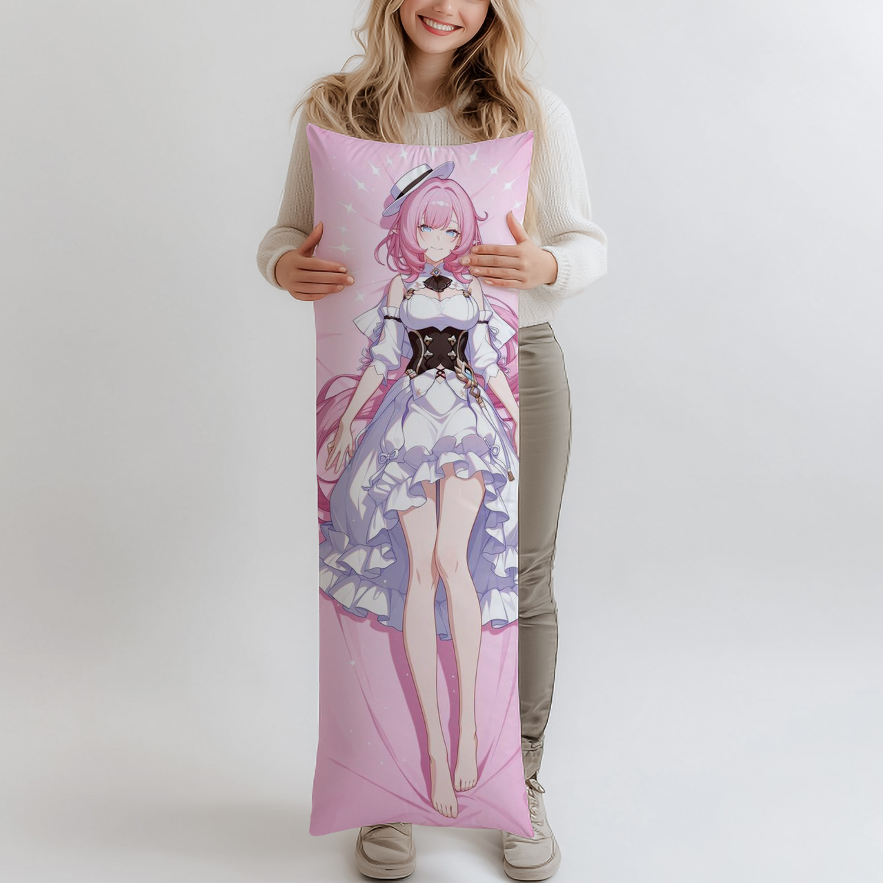 Дакімакура Елізія Honkai Impact 3rd 2, (подушка обіймашка) 120*40 см