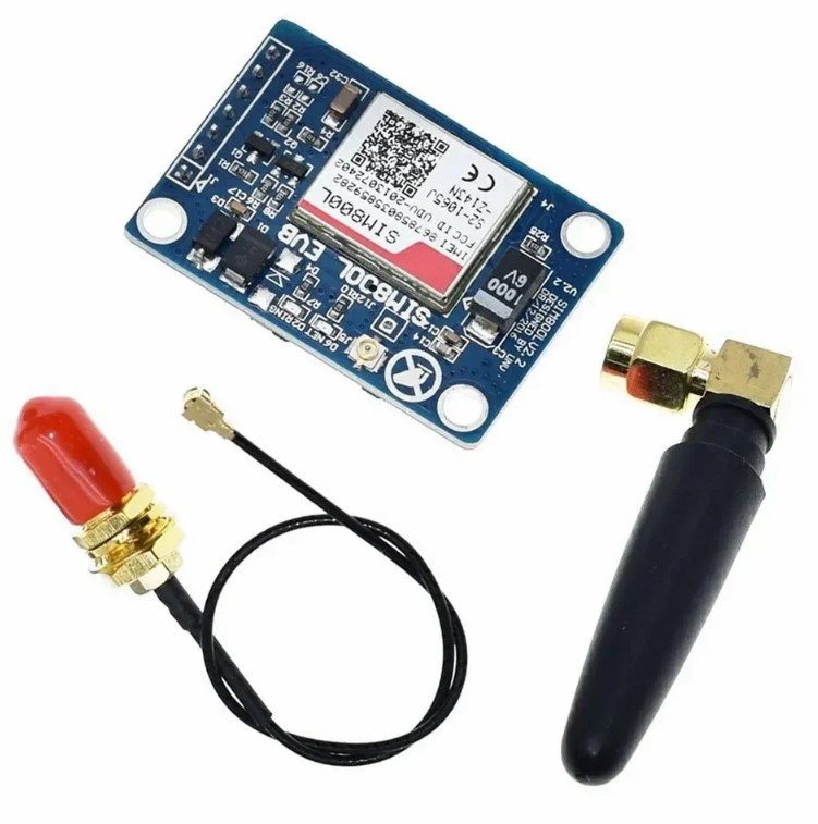 GSM/GPRS модуль SIM800L-EVB — micro-SIM, UART, AT-команди, з антеною в комплекті, фото 1