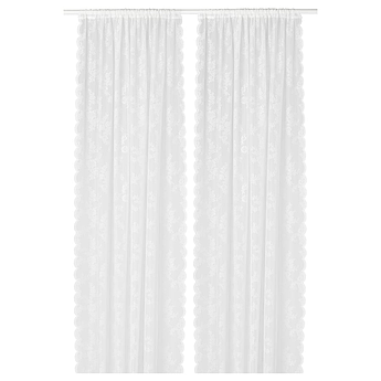Штори/гардини IKEA ALVINE SPETS (ІКЕА АЛЬВІНЕ СПЕТС). 80070763. Айворі
