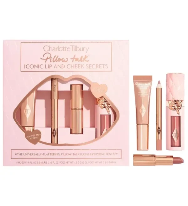 Подарунковий набір Charlotte Tilbury Pillow Talk Iconic Lip & Cheek Secrets Set, фото 1