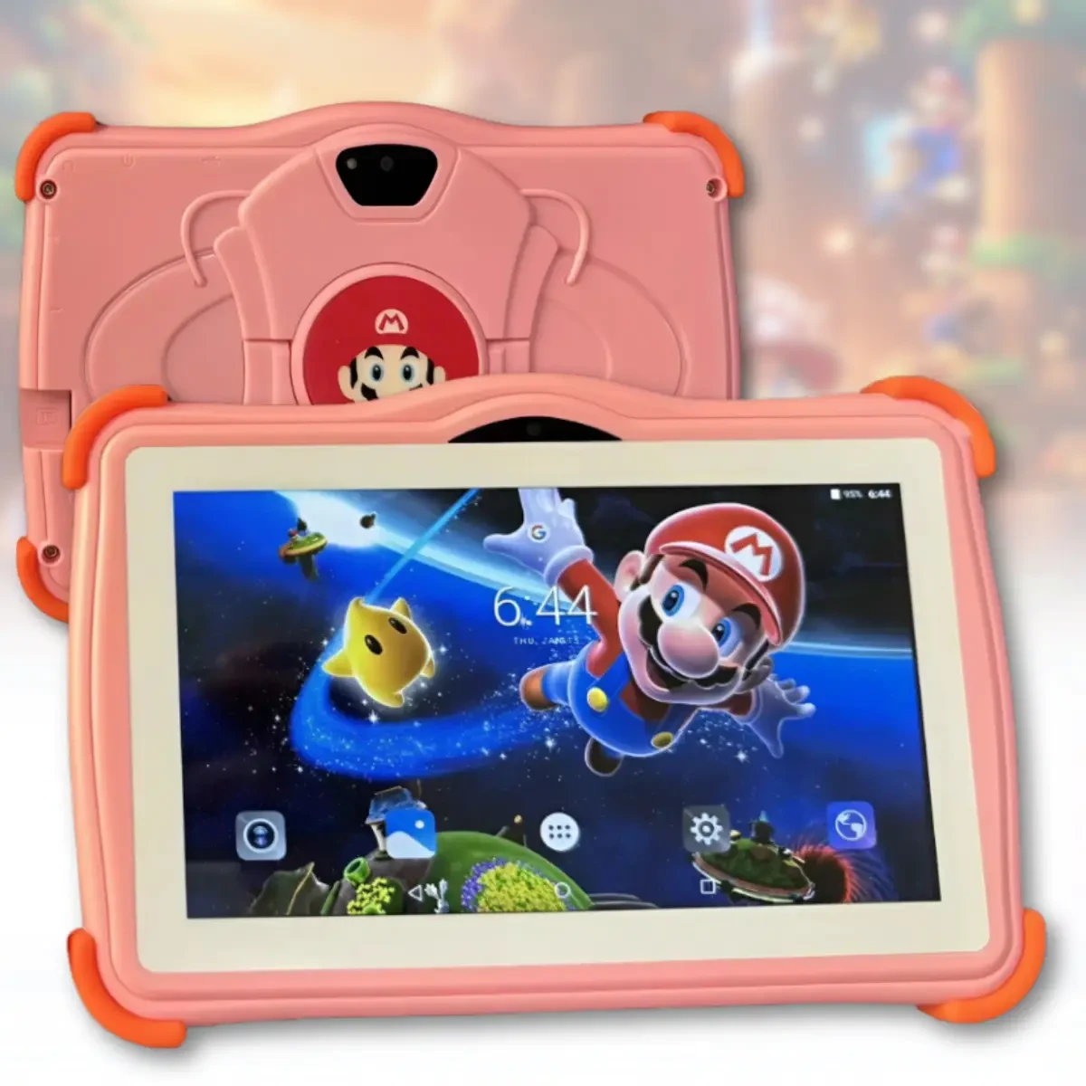 Дитячий ігровий планшет для навчання в школі 7 дюймів 4G 128GB Android Рожевий Kidiby K85