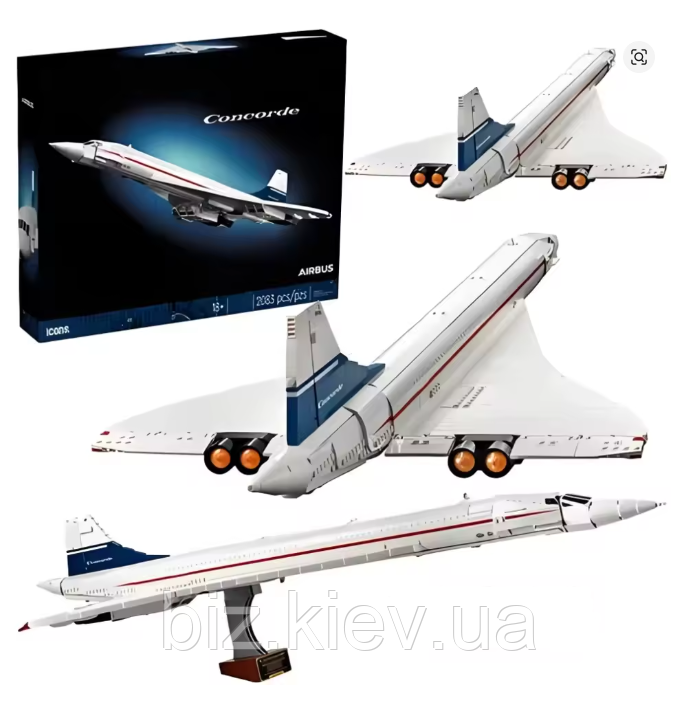 Великий ексклюзивний конструктор -літак, конструктор AIRBUS, сумісний з Лего, 2083 деталі, фото 1