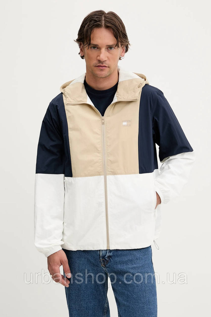 Urbanshop com ua Куртка Tommy Jeans колір бежевий перехідна DM0DM21393 РОЗМІРИ ЗАПИТУЙТЕ