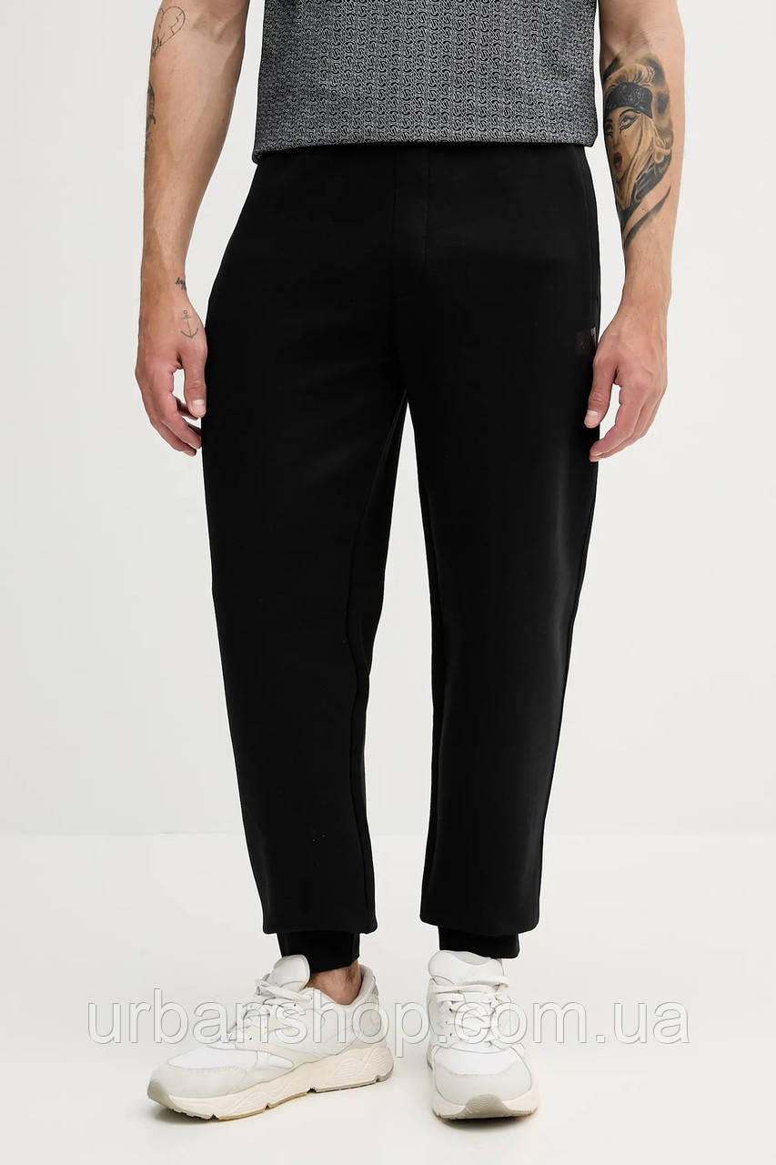 Urbanshop com ua Спортивні штани Armani Exchange колір чорний однотонні XM000744 AF13047 РОЗМІРИ ЗАПИТУЙТЕ