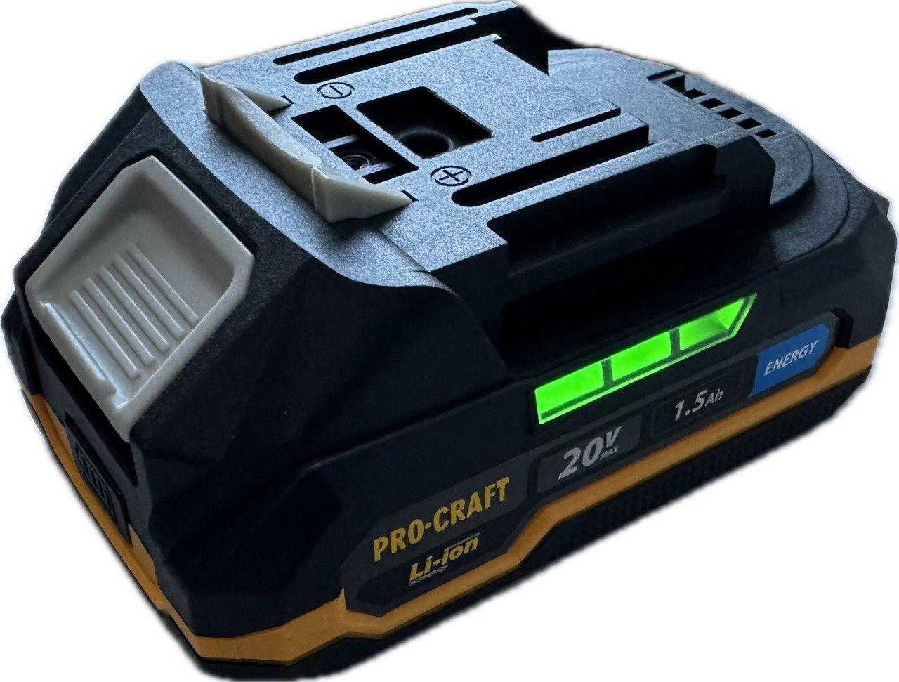 Акумулятор PRO-CRAFT 20V 1.5Ah ENERGY