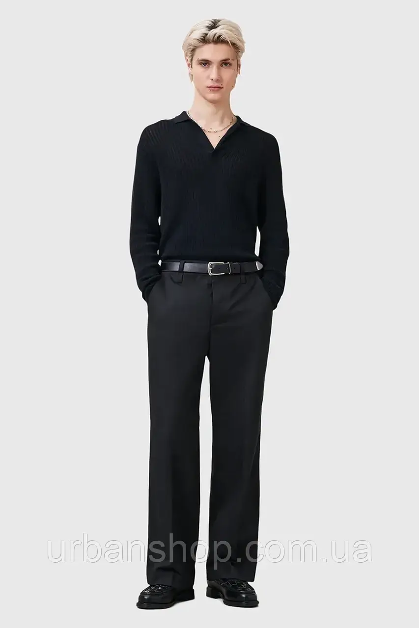 Urbanshop com ua Штани AllSaints TANNER колір чорний прямі M026TC РОЗМІРИ ЗАПИТУЙТЕ