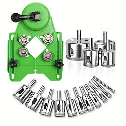 Набір алмазних свердел з присоскою 6мм-30мм (10шт) / Свердла для дриля / Свердла для плитки / Свердла для кераміки