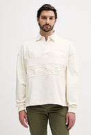 Urbanshop com ua Бавовняна кофта Tommy Hilfiger x F1 THE MOVIE колір бежевий візерунок MW0MW41388 РОЗМІРИ