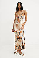 Urbanshop com ua Сукня MAX&Co. колір бежевий maxi розкльошена 2516221034200 РОЗМІРИ ЗАПИТУЙТЕ