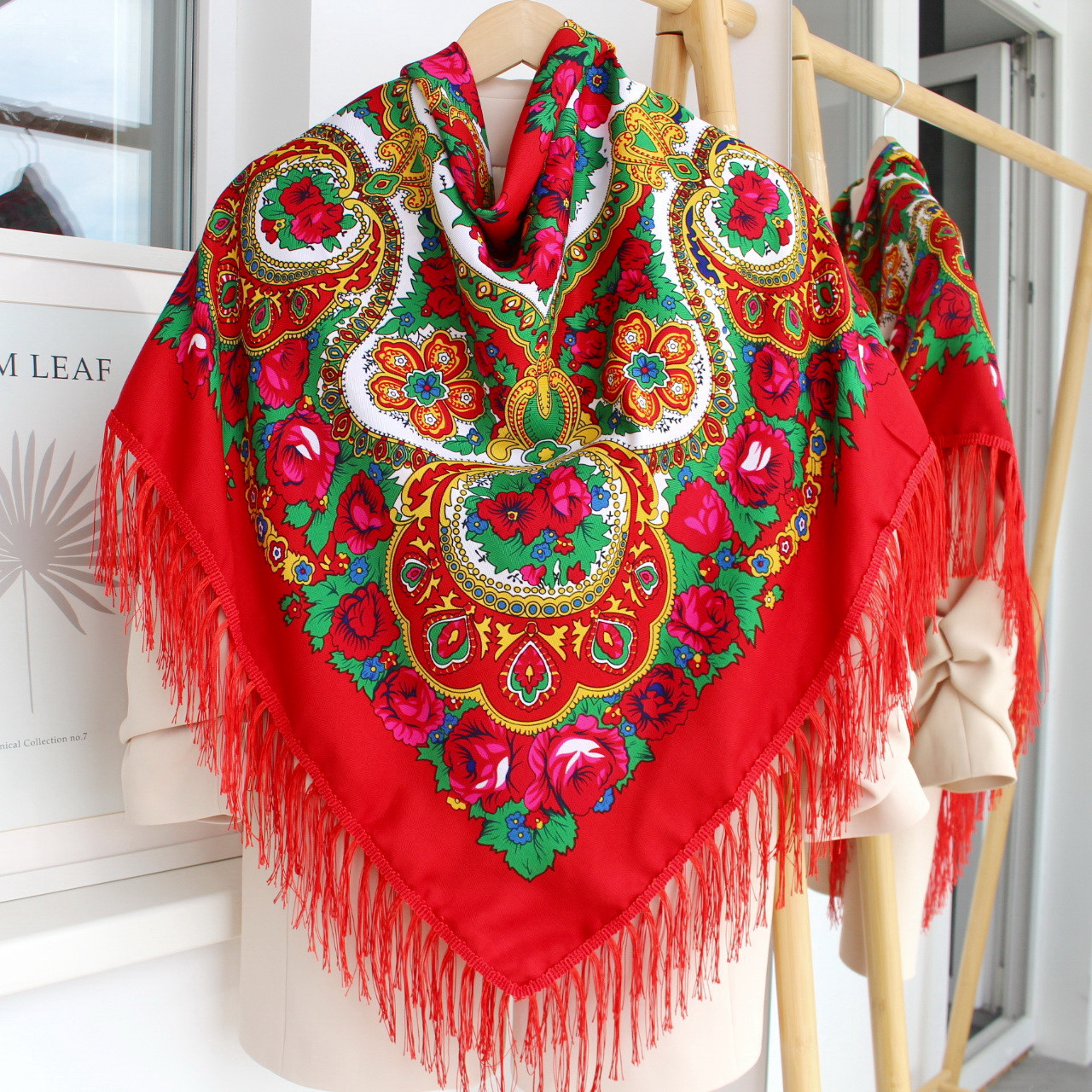 Хустка в народному стилі "Мавка" Червона 633003, фото 1