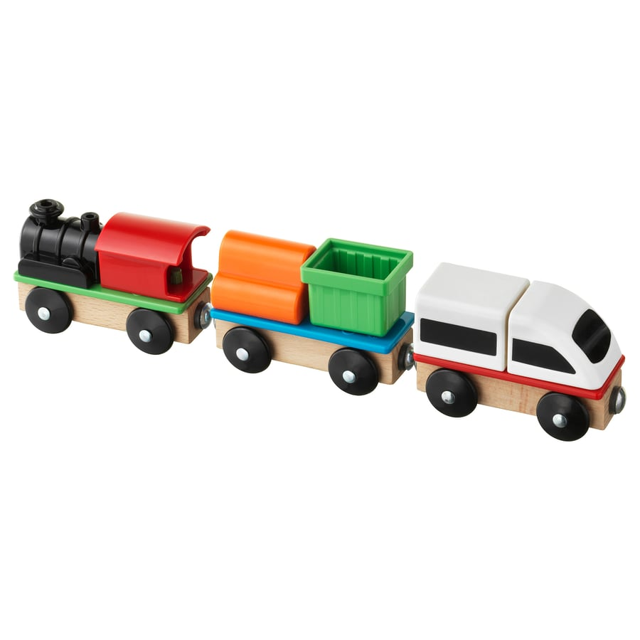 Іграшковий поїзд IKEA LILLABO (ІКЕА ЛІЛЛАБО). 60320094. Різні кольори, фото 1