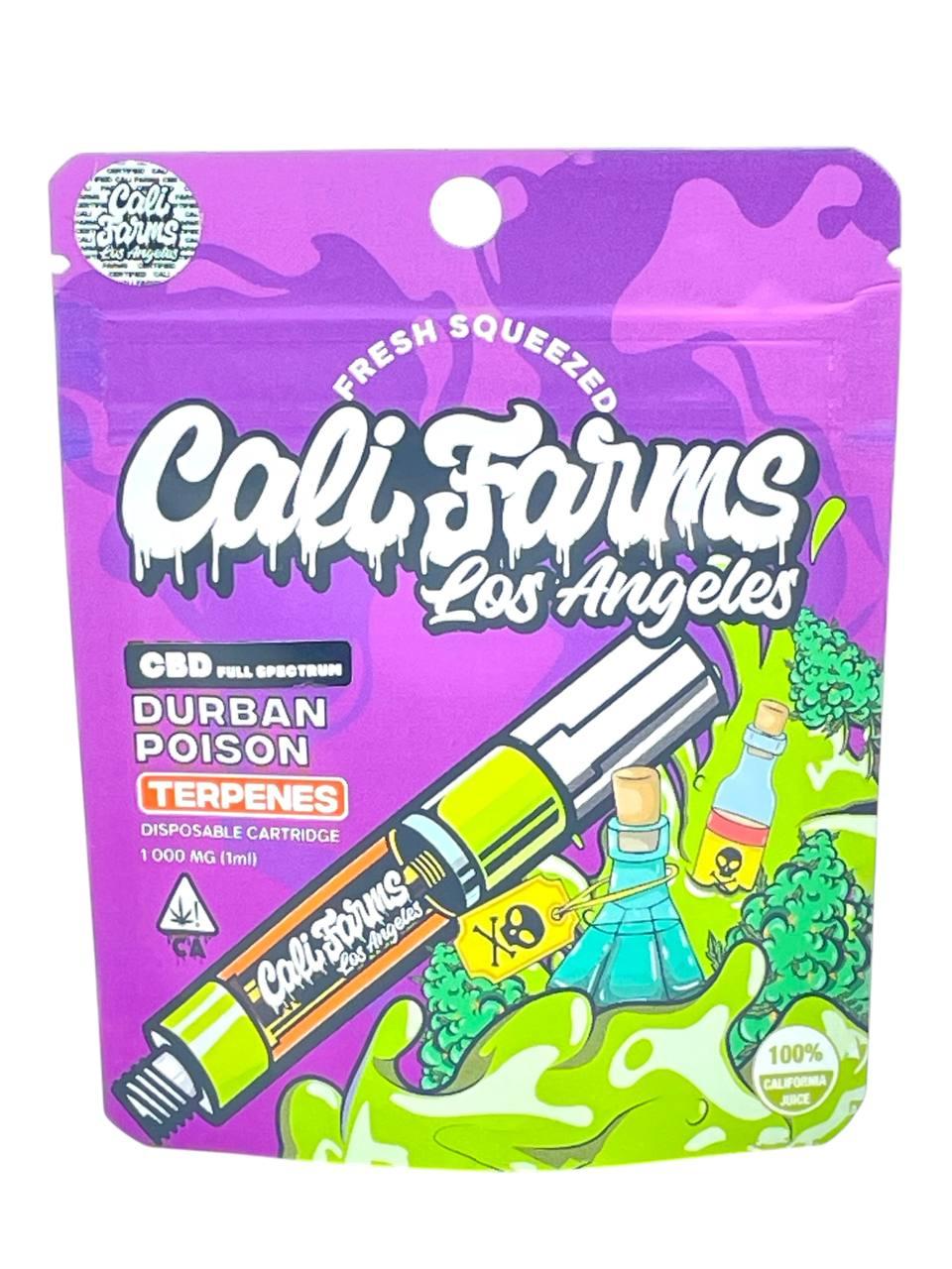 CBD картридж Cali Farms Durban Poison | 1 мл | Full Spectrum | USA, фото 1
