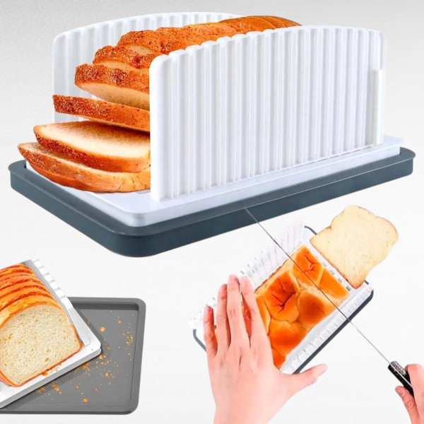 Хліборізка з піддоном для крихт Біла, фото 1