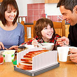 Хліборізка з піддоном для крихт Біла, фото 3