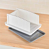 Хліборізка з піддоном для крихт Біла, фото 4