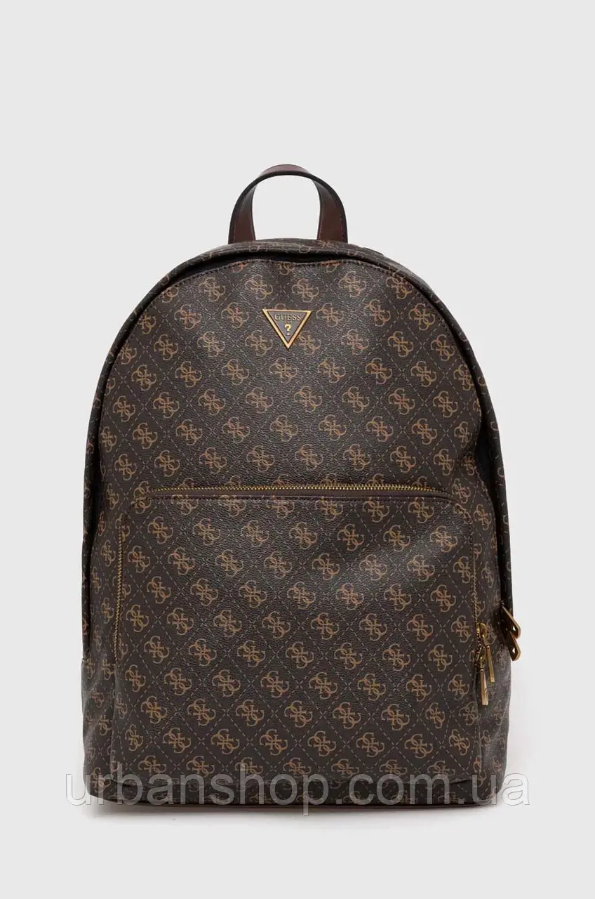 Urbanshop com ua Рюкзак Guess чоловічий колір коричневий великий візерунок РОЗМІРИ ЗАПИТУЙТЕ
