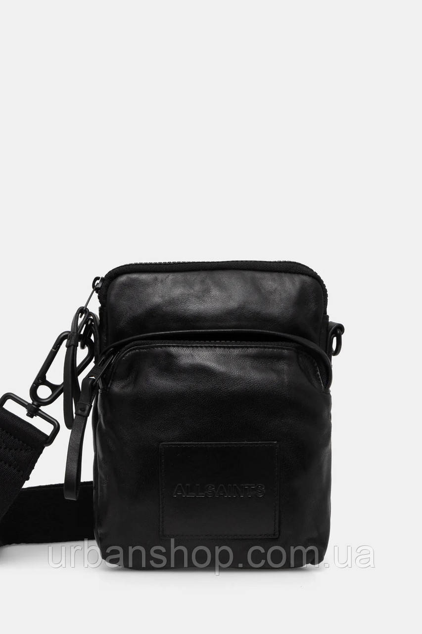Urbanshop com ua Шкіряна сумка AllSaints FALCON колір чорний M165XB РОЗМІРИ ЗАПИТУЙТЕ, фото 1