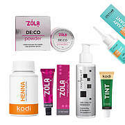 Засоби для фарбування брів та вій