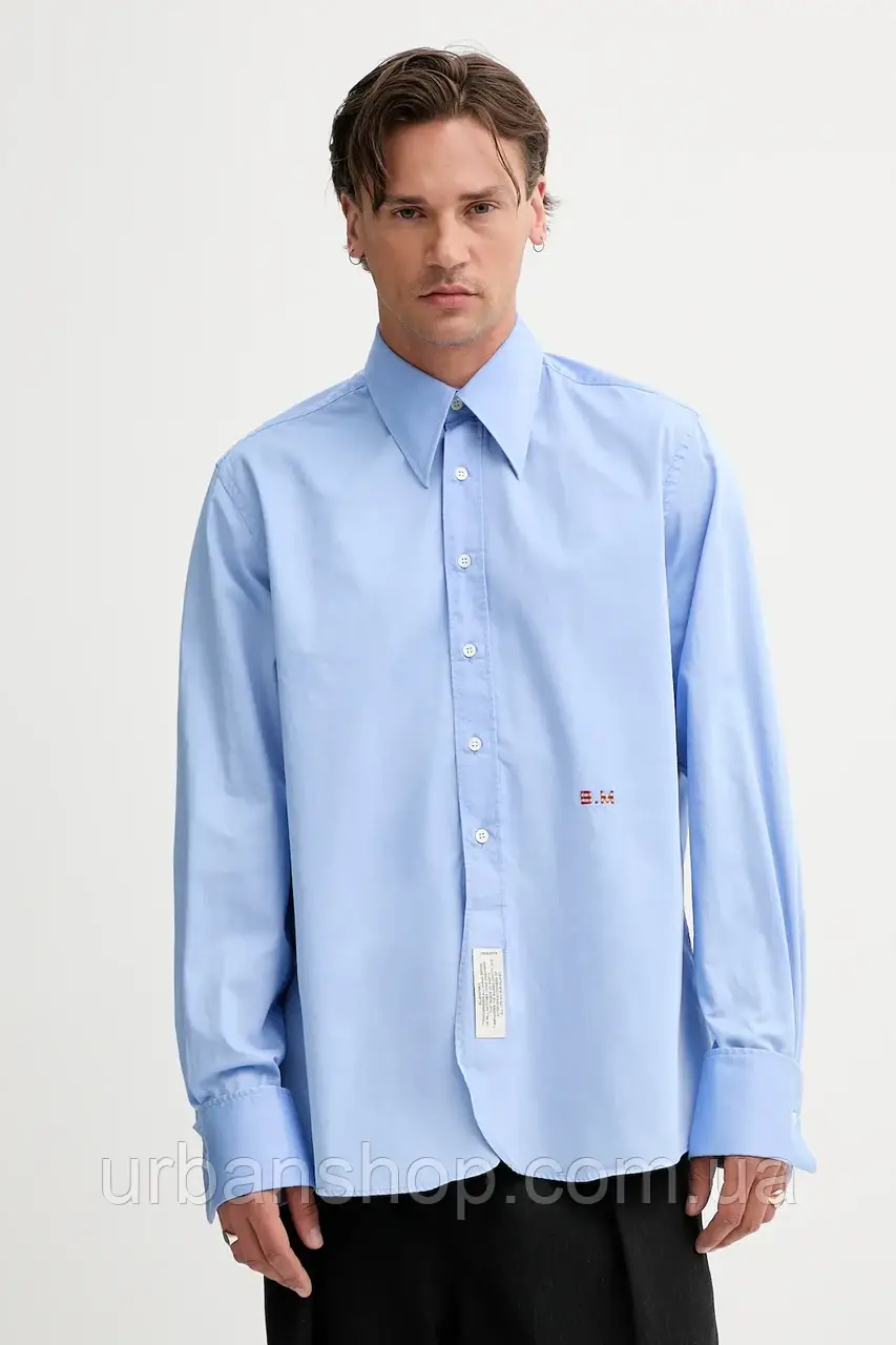 Urbanshop com ua Бавовняна сорочка BLUEMARBLE relaxed класичний комір SH41.PO26A25 РОЗМІРИ ЗАПИТУЙТЕ