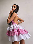 Міні плаття з пишною подвійною спідницею та зав'язкою на шиї та відкритою спиною (р. S, M) 66036090Е, фото 8