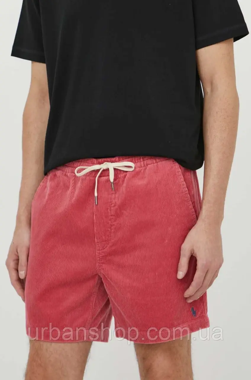 Urbanshop com ua Вельветові шорти Polo Ralph Lauren колір червоний РОЗМІРИ ЗАПИТУЙТЕ