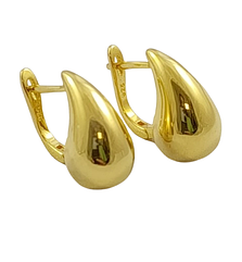 Сережки срібні "Крапля" без вставок BW/м-ж