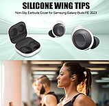Силіконові дужки завушні накладки амбушурі Samsung Galaxy Buds FE SM-R400 Колір Білий, фото 5