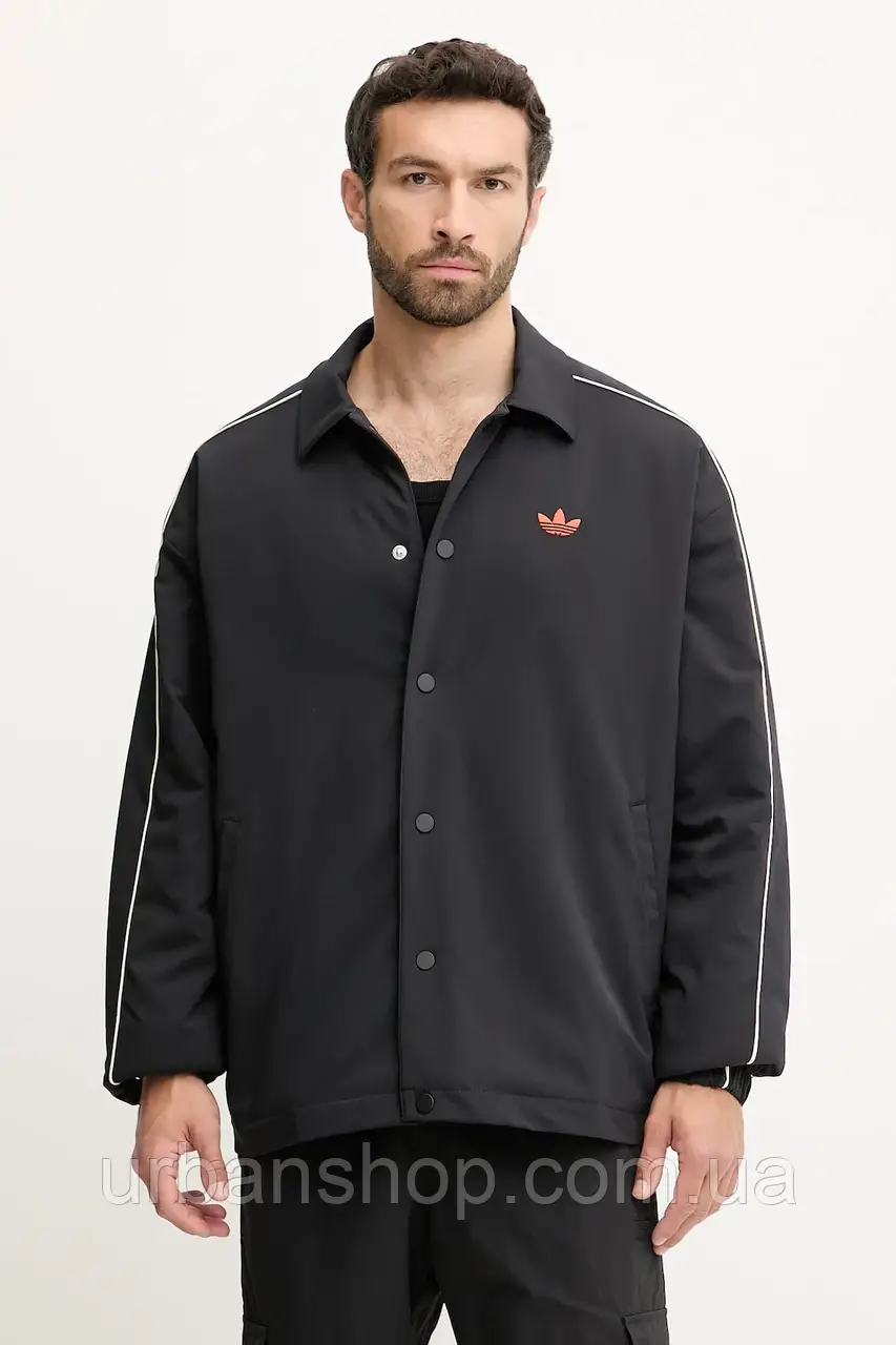Urbanshop com ua Куртка adidas Originals Coach Jacket колір чорний демісезонна oversize KA5462 РОЗМІРИ