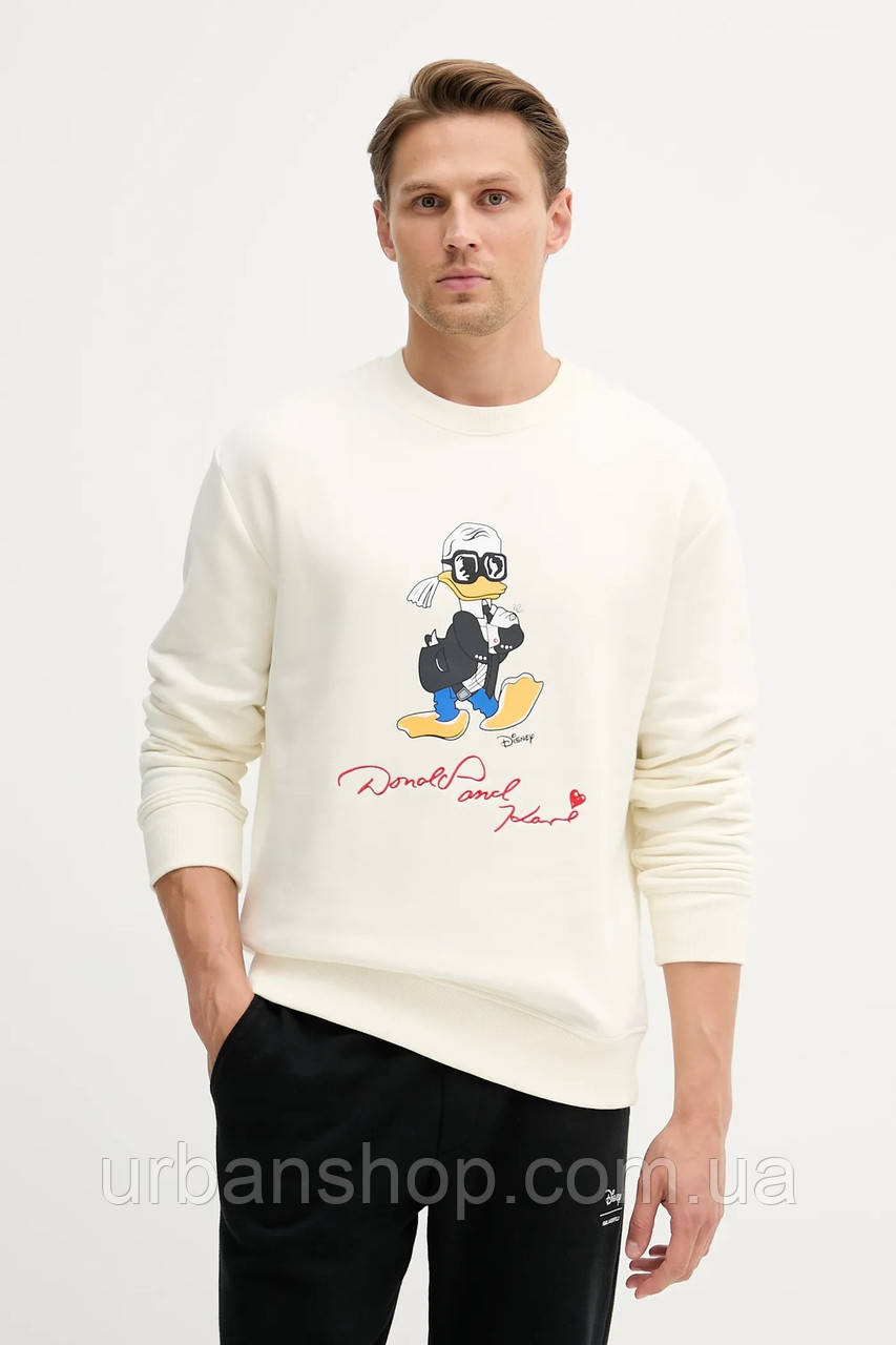 Urbanshop com ua Кофта Karl Lagerfeld DISNEY колір бежевий з принтом 553930.705098 РОЗМІРИ ЗАПИТУЙТЕ