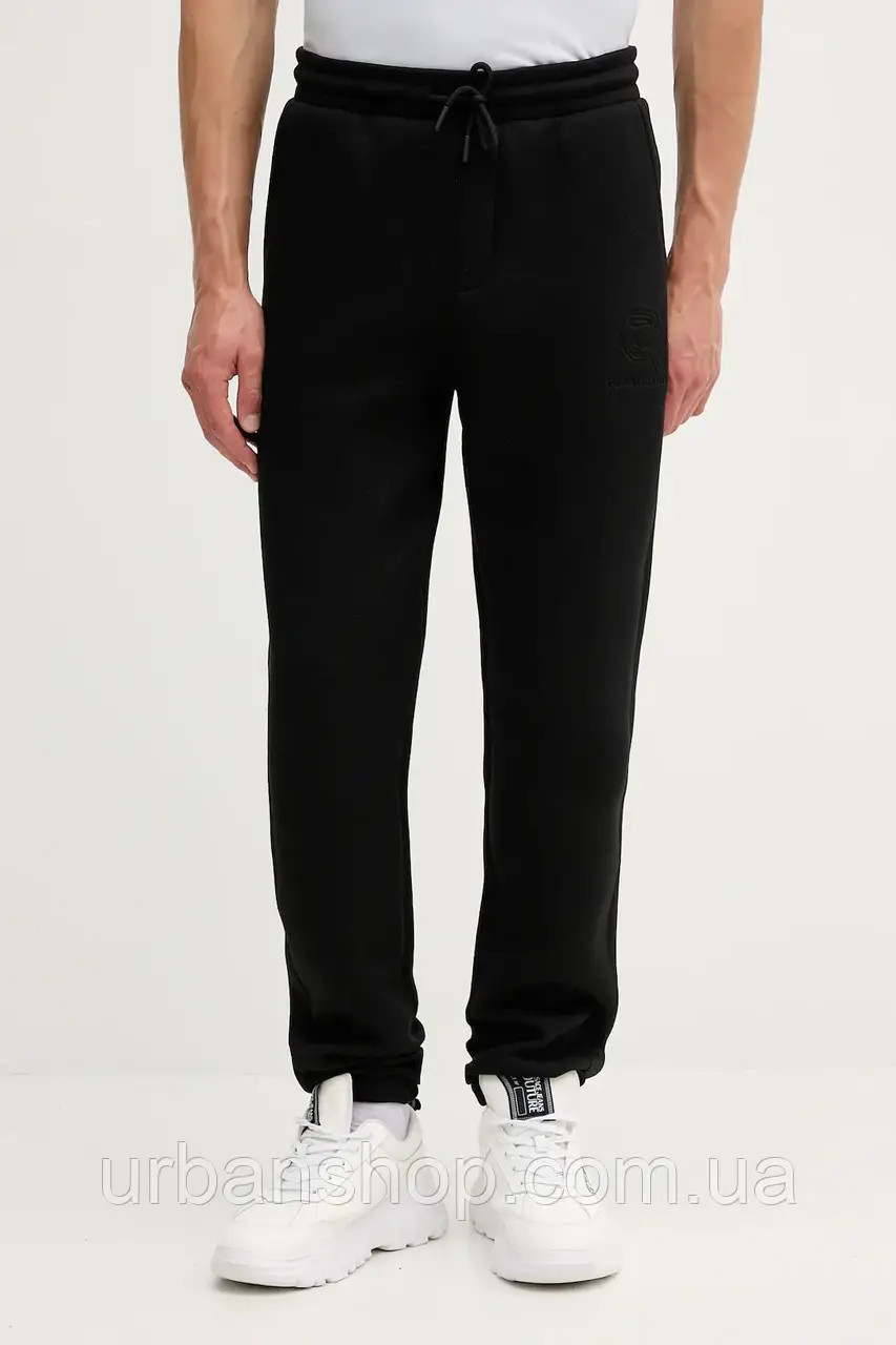 Urbanshop com ua Спортивні штани Karl Lagerfeld колір чорний однотонні 553907.705041 РОЗМІРИ ЗАПИТУЙТЕ