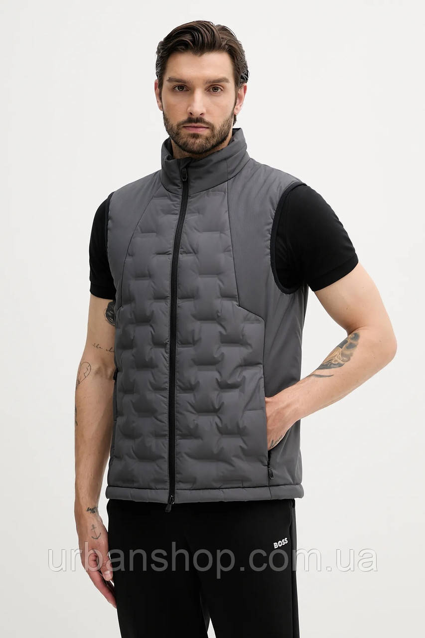 Urbanshop com ua Безрукавка BOSS Green колір сірий зимова 50541053 РОЗМІРИ ЗАПИТУЙТЕ