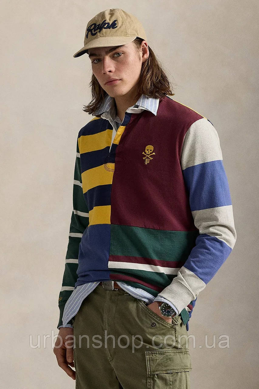 Urbanshop com ua Лонгслів Polo Ralph Lauren Lsrugbyclsm1 Long Sleeve колір бордовий 710971831 РОЗМІРИ