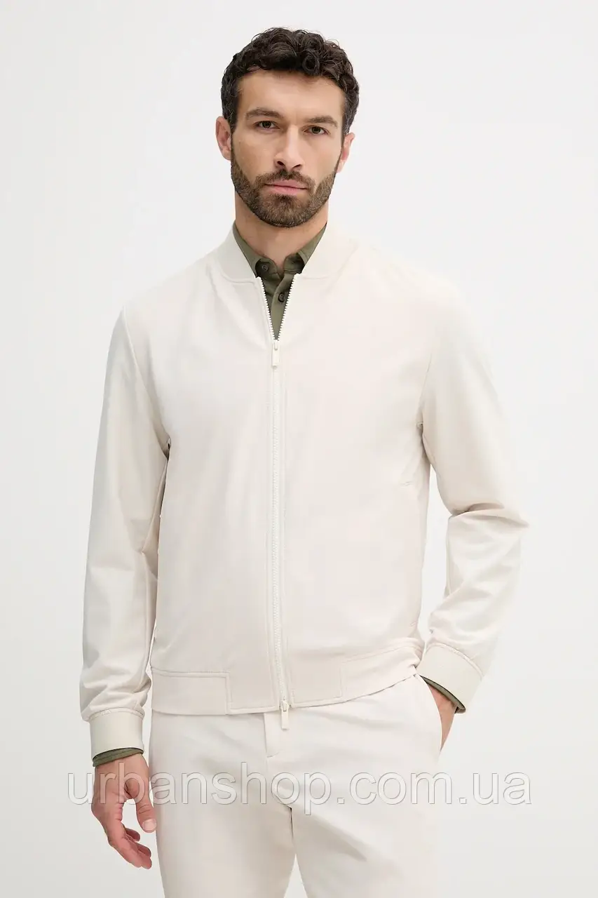 Urbanshop com ua Куртка-бомбер BOSS колір бежевий перехідний 50545795 РОЗМІРИ ЗАПИТУЙТЕ