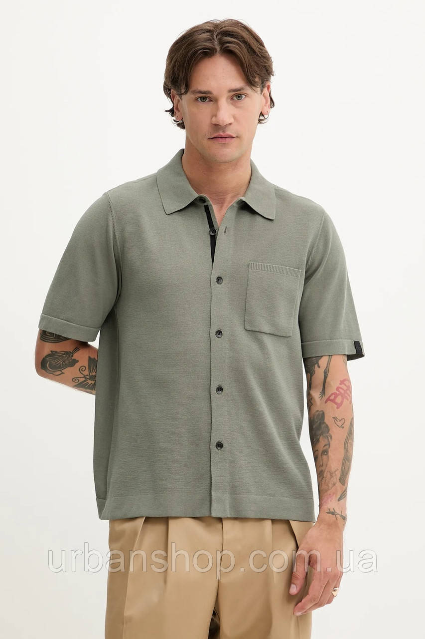 Urbanshop com ua Сорочка Rag & Bone колір зелений regular MBS25P038LN38 РОЗМІРИ ЗАПИТУЙТЕ