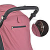 Коляска дитяча прогулянкова EL CAMINO DYNAMIC PRO ME 1053-3 Dusty Rose Темно-рожева, фото 9