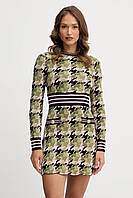 Urbanshop com ua Сукня Silvian Heach AGVA колір зелений mini розкльошена GPA25272VE РОЗМІРИ ЗАПИТУЙТЕ