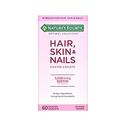 Мультикомплекс для жінок Nature's Bounty Hair, Skin & Nails 3,000mcg Biotin 60 капсул