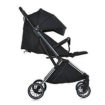 Прогулянкова коляска дитяча El Camino LINK ME 1129 Black Striped Чорна, фото 5