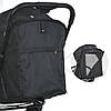 Прогулянкова коляска дитяча El Camino LINK ME 1129 Black Striped Чорна, фото 9
