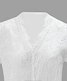 Блузка літня, жіноча, котон прошва 50 р, фото 4