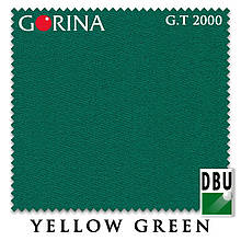 Більярдне сукно Gorina Granito Tournament 2000 197 см Yellow Green