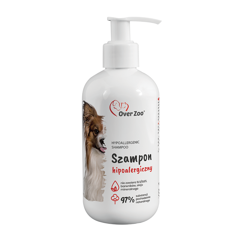 Гіпоалергенний шампунь для собак ОверЗоо OverZoo Hypoallergenic Shampoo з чутливою шкірою та всіма типами шерсті 250 мл